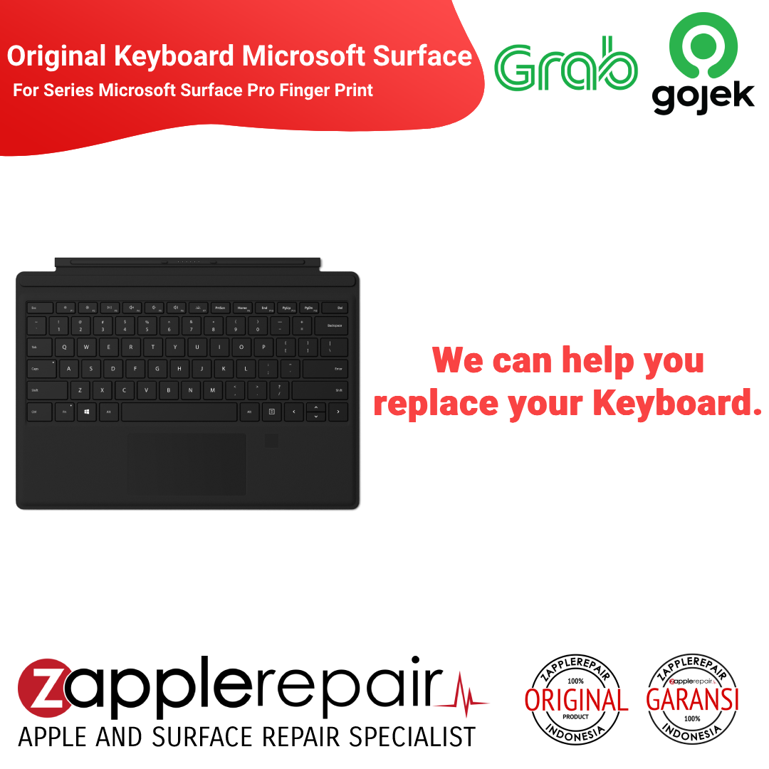 Keyboard Microsoft Surface Pro Finger Print